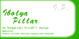 ibolya pillar business card